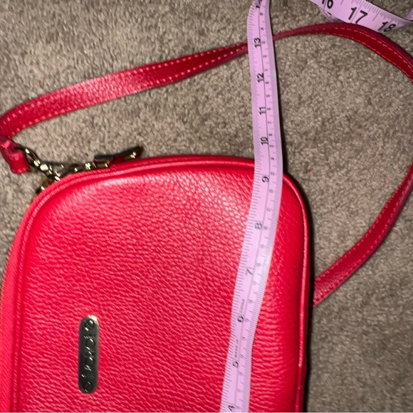 Red Leather Crossbody Bag - Picture 12 of 14